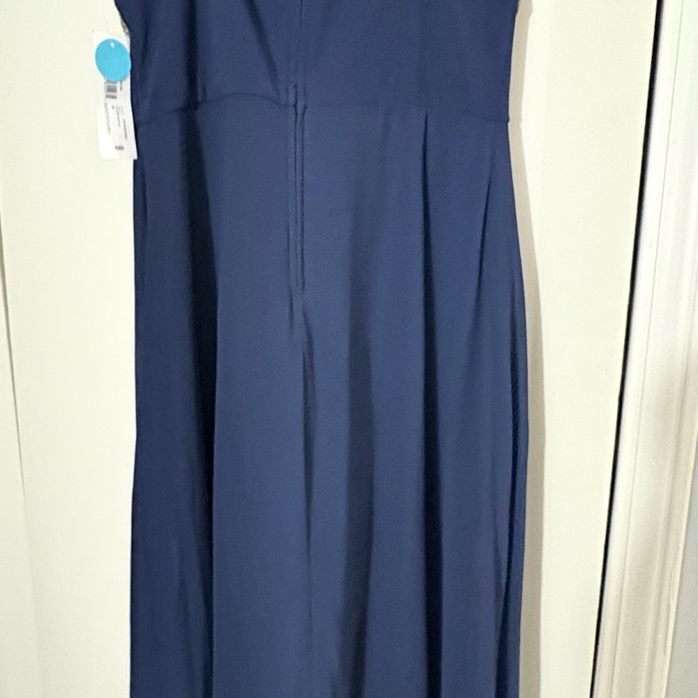 Stylish Navy Blue Sleeveless Jumpsuit - Picture 12 of 14